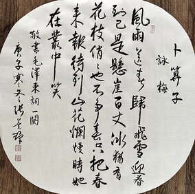 张冀群作品16《卜算子 咏梅》